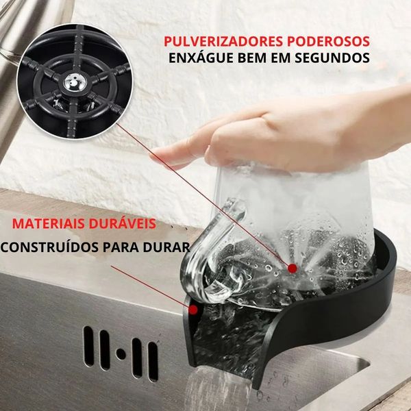360° automatic glass cup washing machine Kitchen sink rinse High